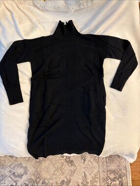 NWOT Lululemon Black Turtleneck Sweater Dress